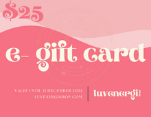 Load image into Gallery viewer, luvenergishop e-gift card ♡