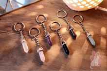 Load image into Gallery viewer, double terminated crystal keychain