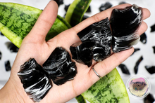 Load image into Gallery viewer, raw rough black obsidian
