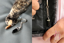 Load image into Gallery viewer, double terminated crystal keychain
